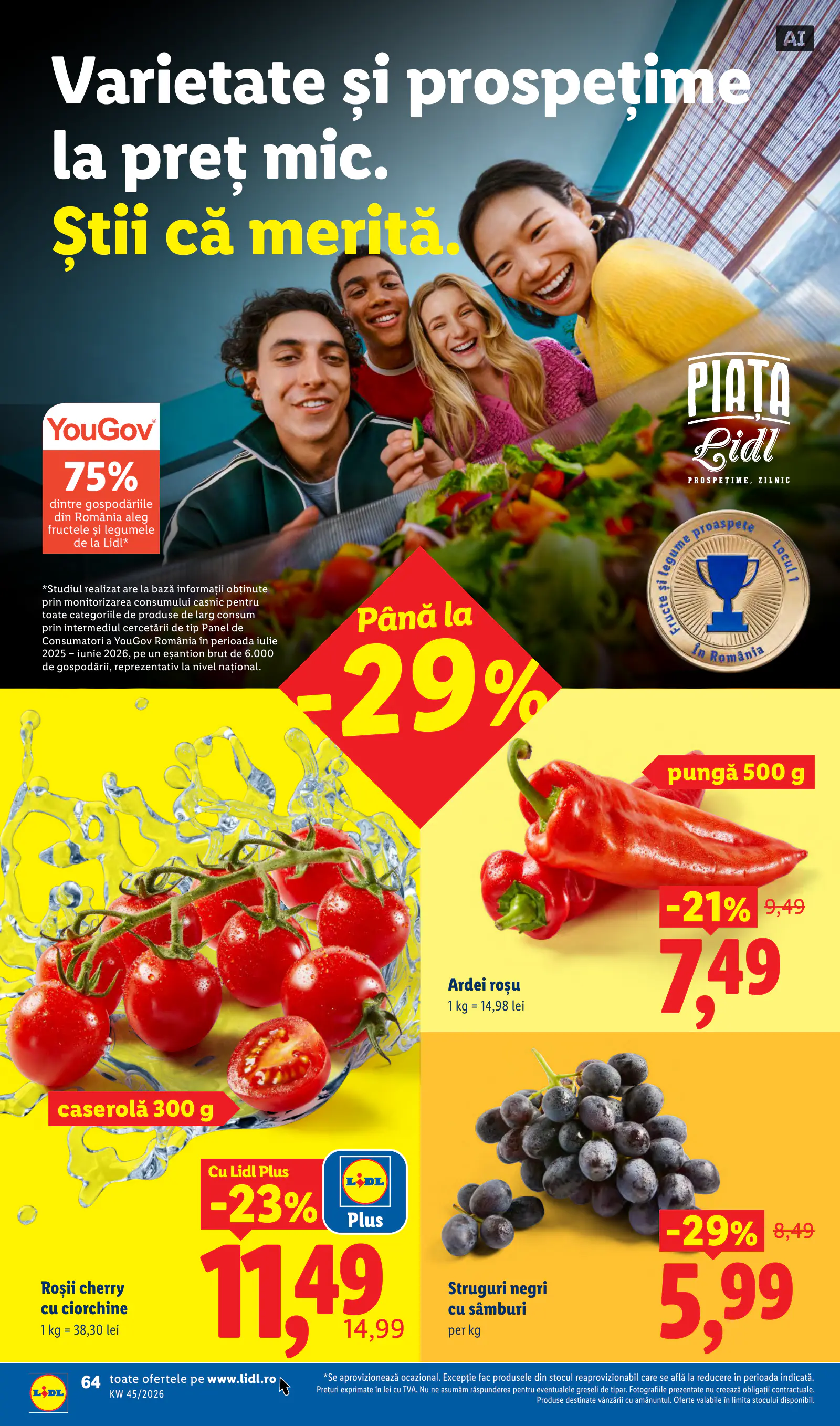 Lidl Románia Catalogul săptămânal, 64. oldal (nov. 2–8.)