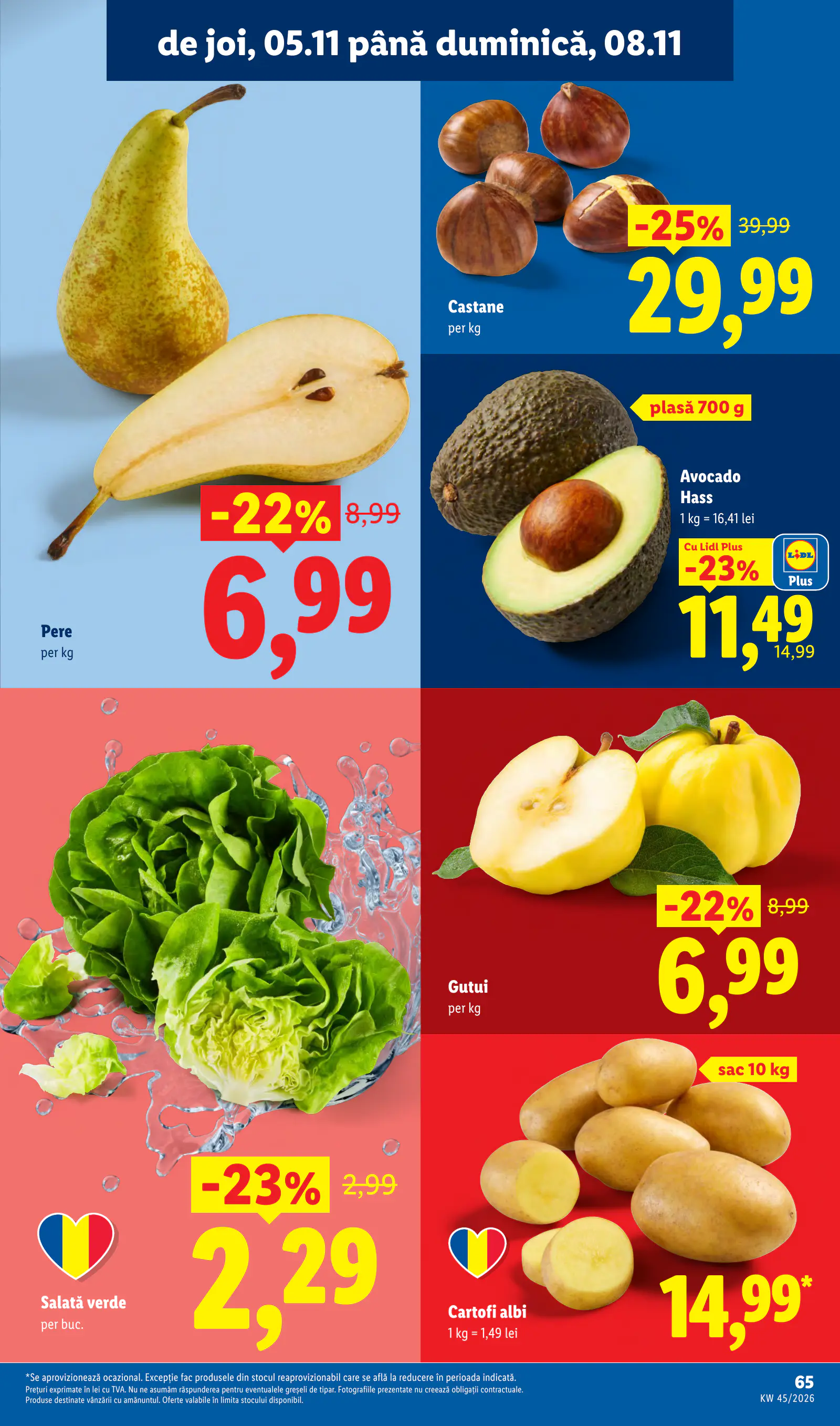 Lidl Románia Catalogul săptămânal, 65. oldal (nov. 2–8.)