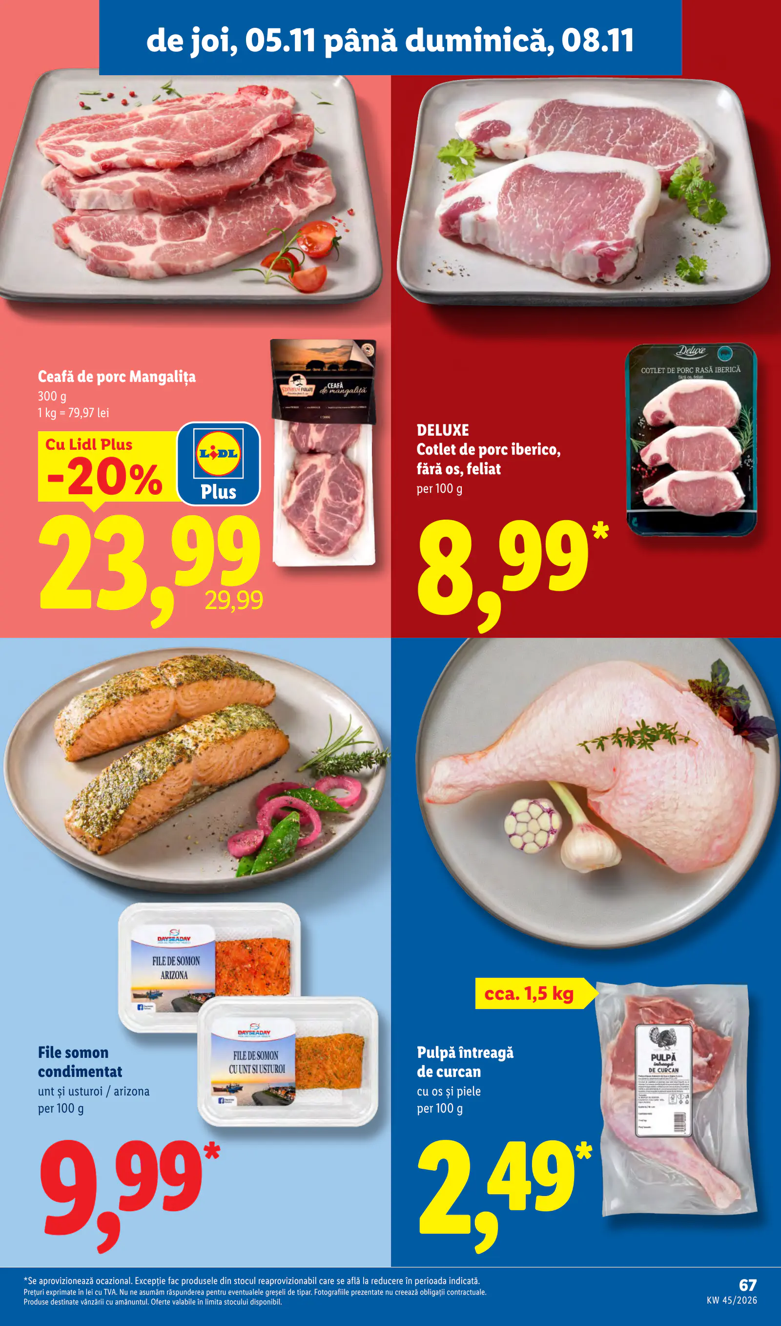 Lidl Románia Catalogul săptămânal, 67. oldal (nov. 2–8.)