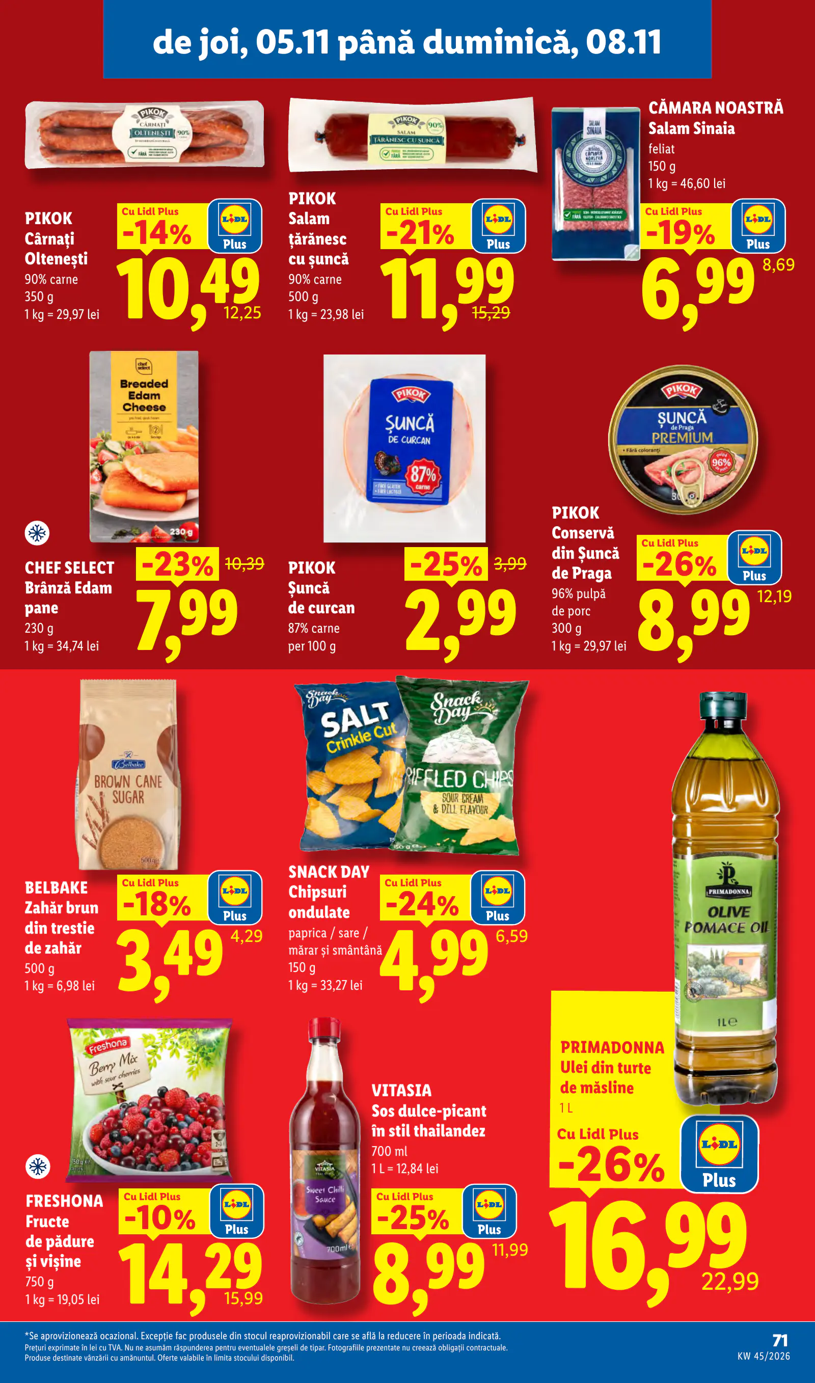 Lidl Románia Catalogul săptămânal, 71. oldal (nov. 2–8.)