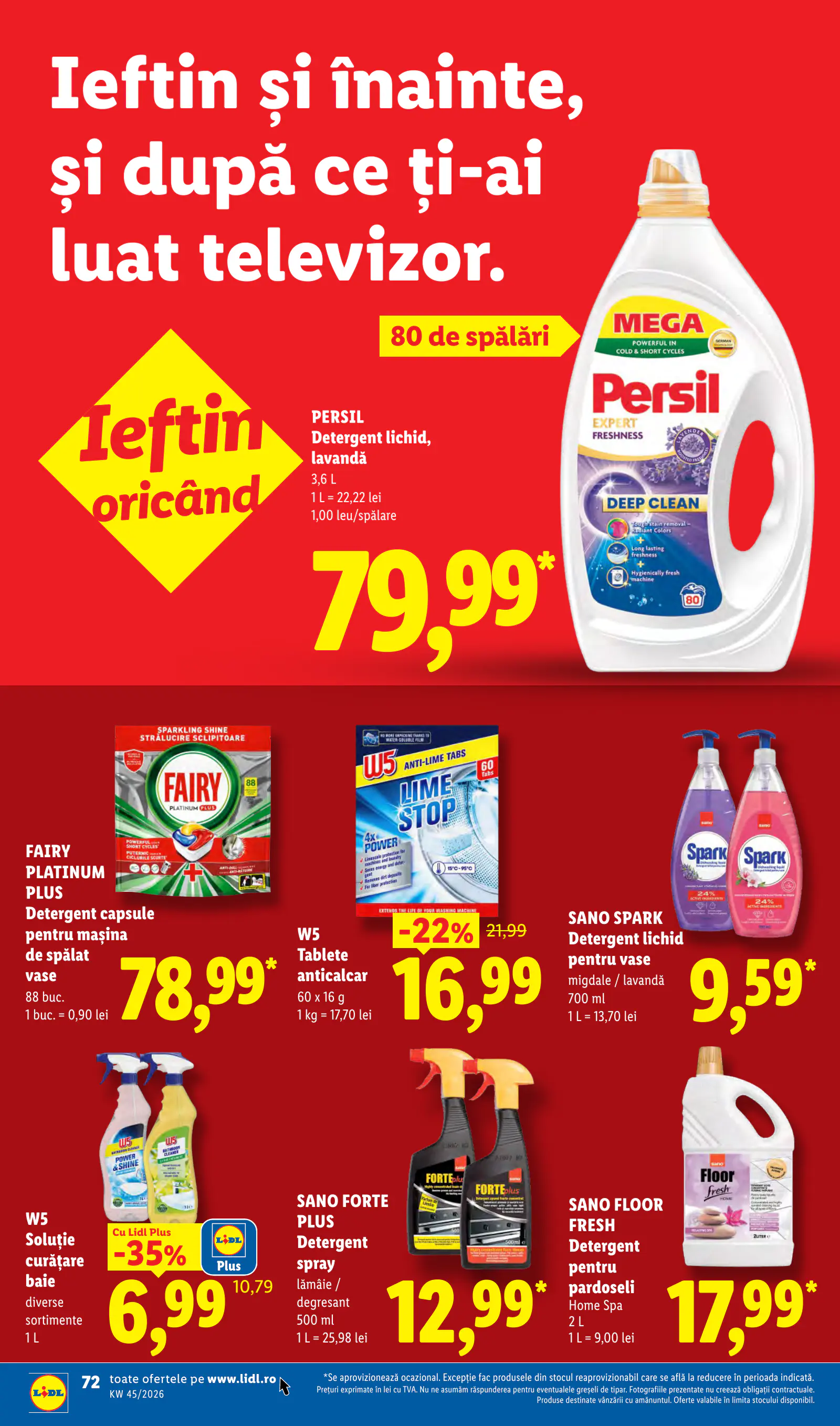 Lidl Románia Catalogul săptămânal, 72. oldal (nov. 2–8.)