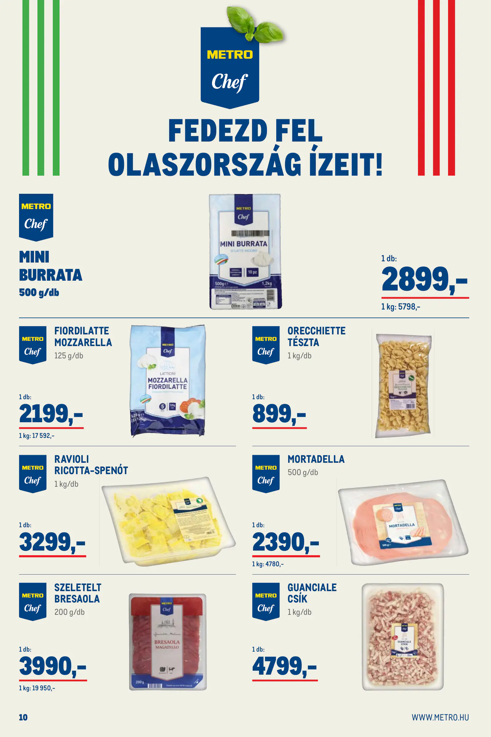 Metro Élelmiszer és Szezonális ajánlataink Kiskereskedőknek 2026/11, 10. oldal (nov. 1. – dec. 1.)