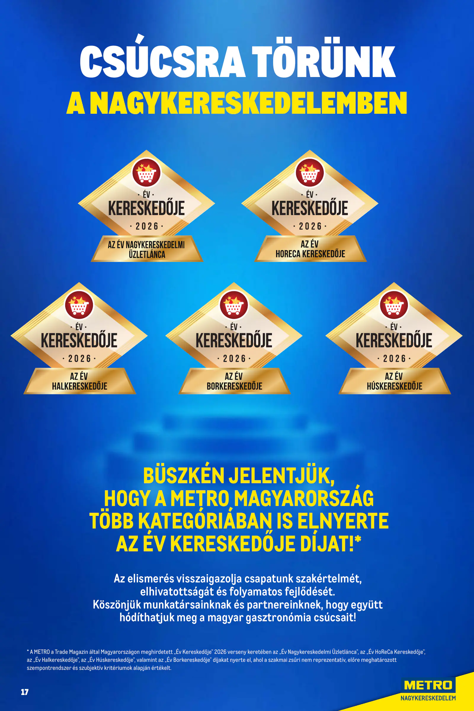 Metro Élelmiszer és Szezonális ajánlataink Kiskereskedőknek 2026/11, 17. oldal (nov. 1. – dec. 1.)