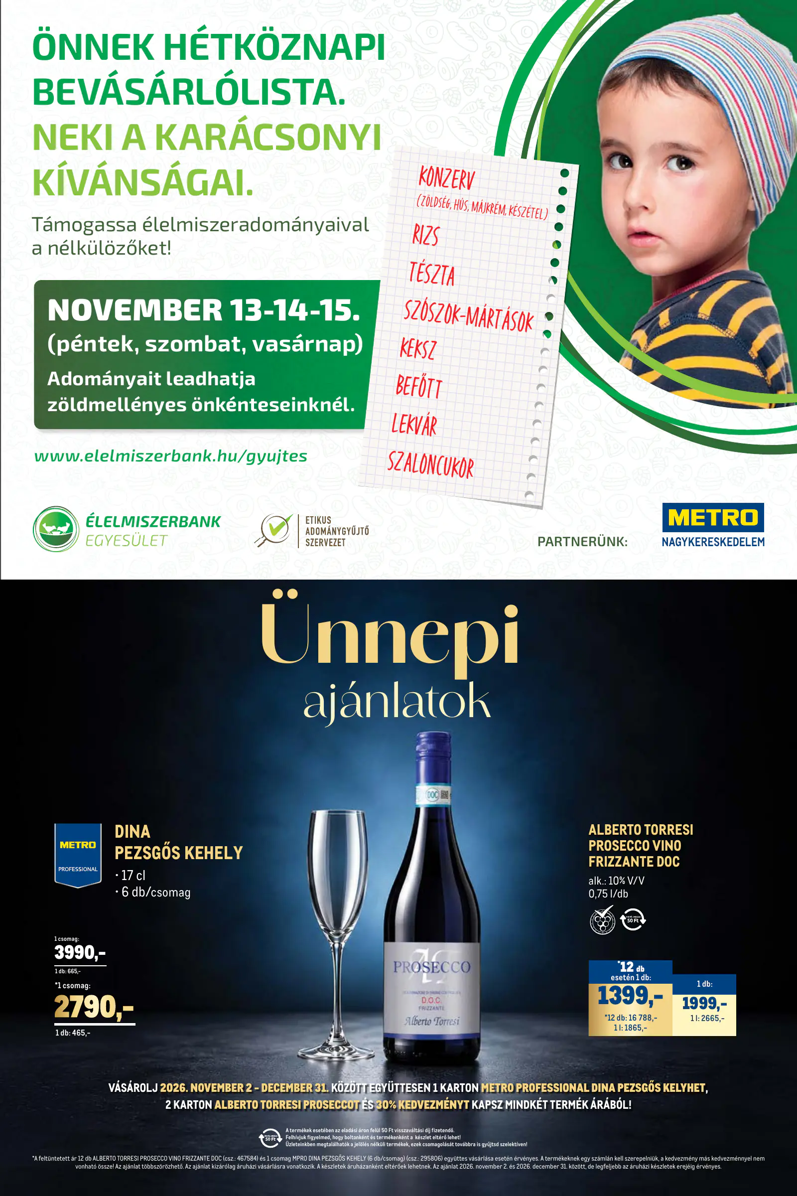 Metro Élelmiszer és Szezonális ajánlataink Kiskereskedőknek 2026/11, 55. oldal (nov. 1. – dec. 1.)