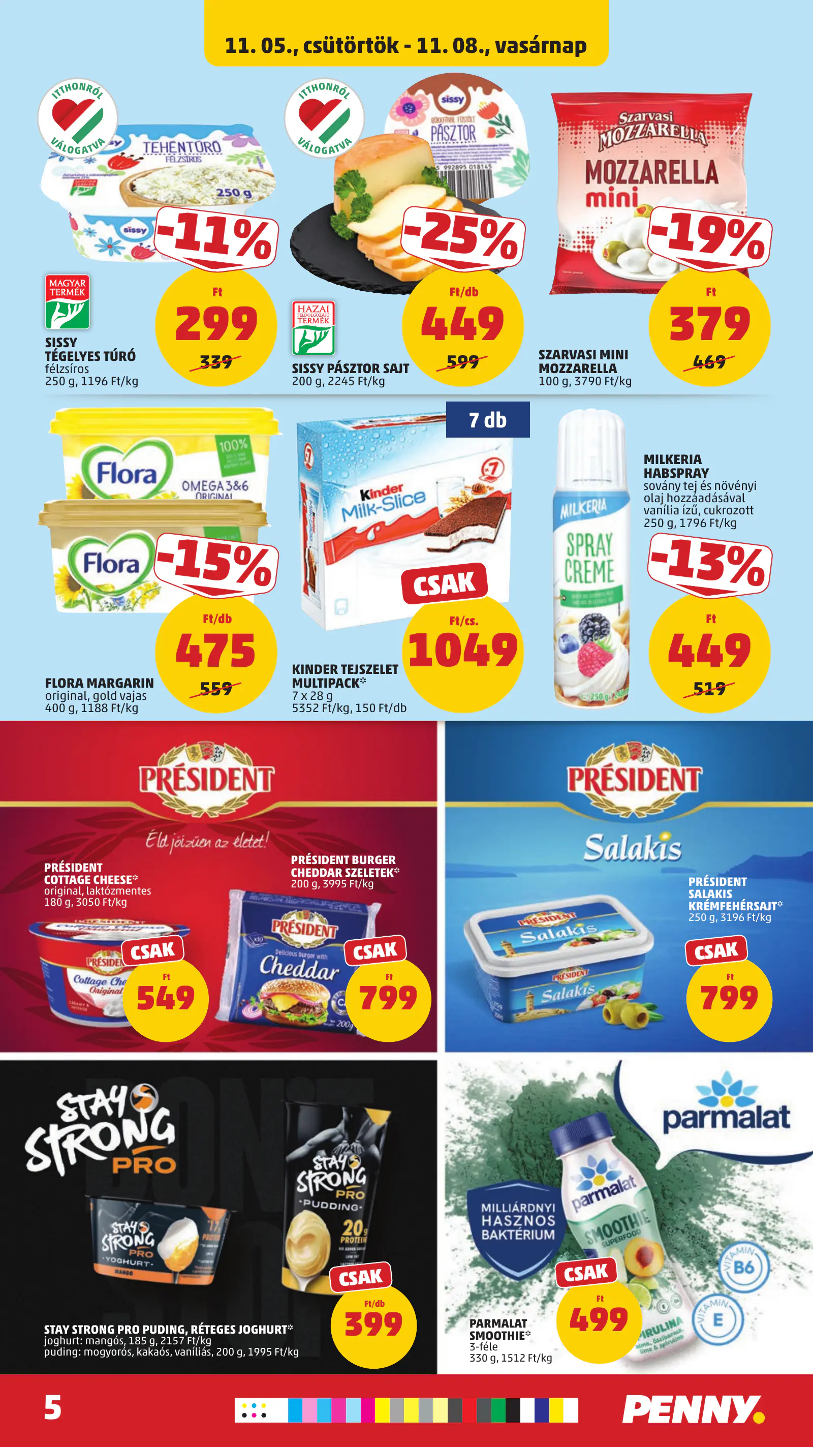Penny Market 45. heti reklámújság, 5. oldal (nov. 5–8.)