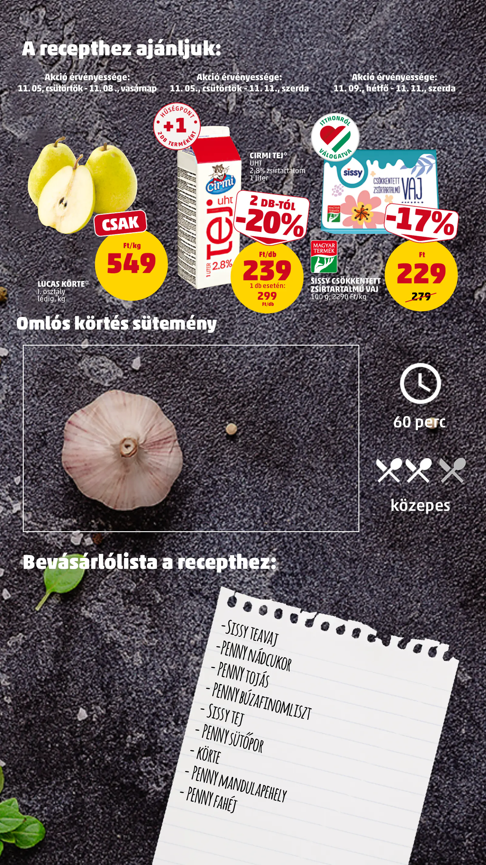 Penny Market 45. heti reklámújság, 9. oldal (nov. 5–8.)