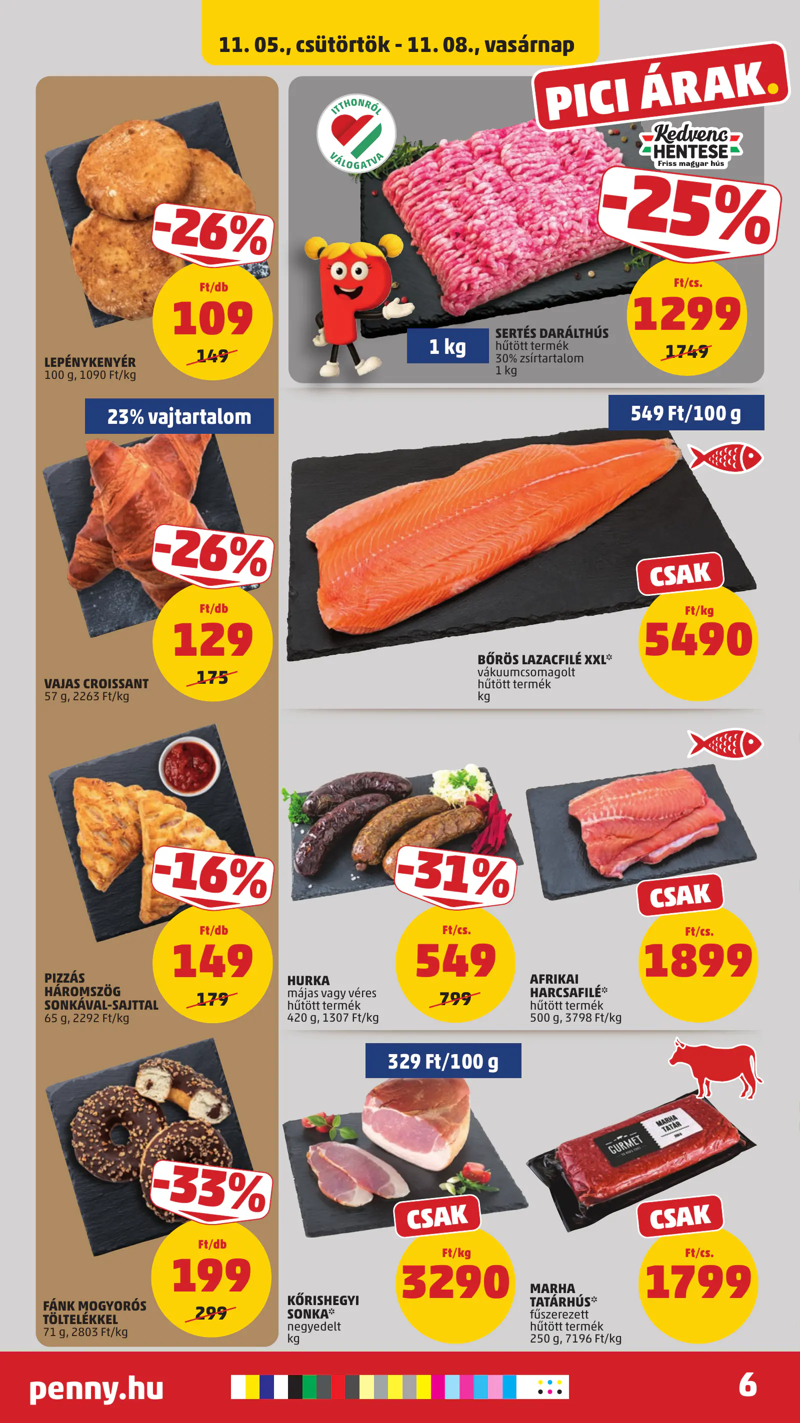 Penny Market 45. heti reklámújság, 10. oldal (nov. 5–8.)