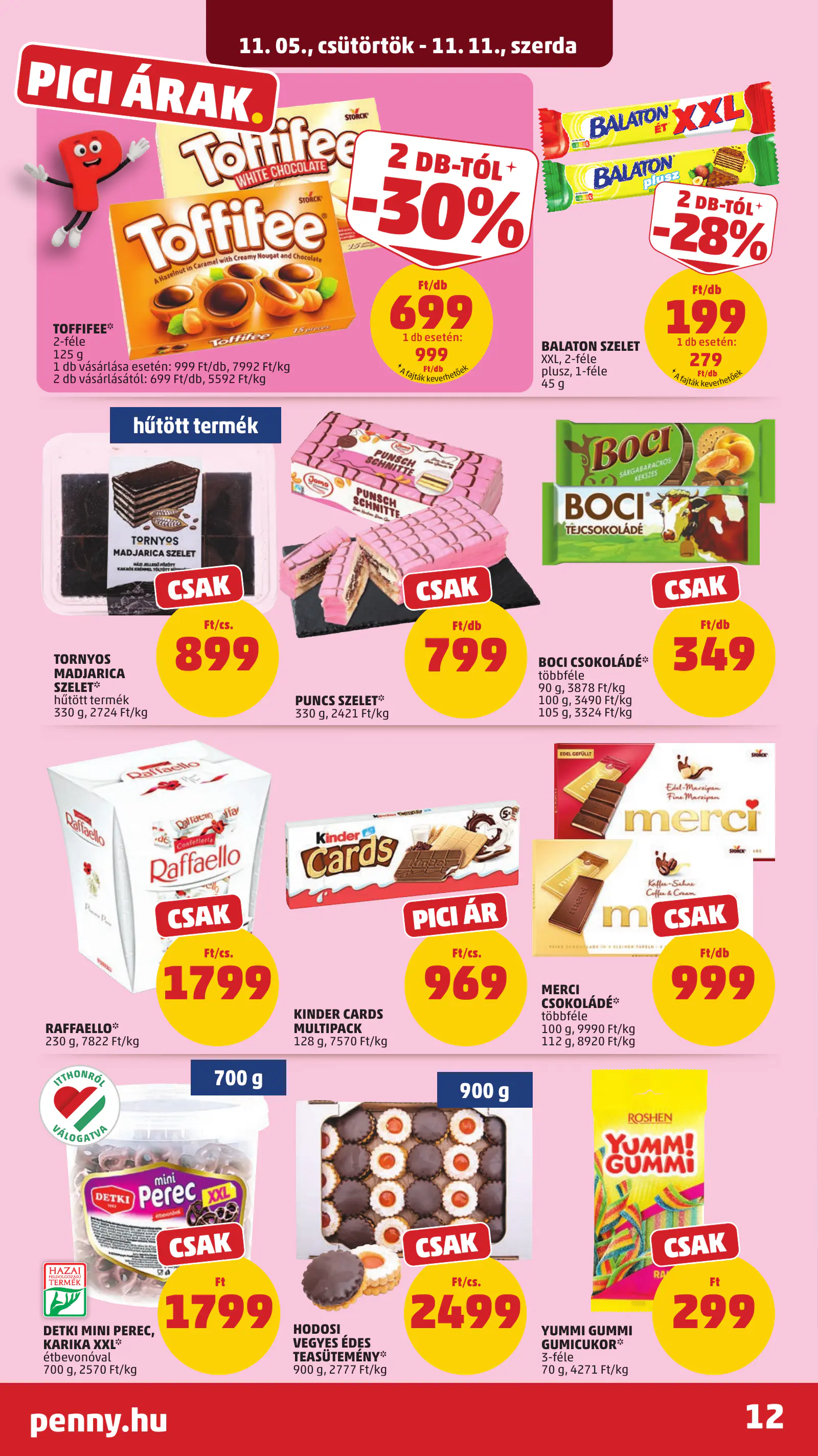 Penny Market 45. heti reklámújság, 16. oldal (nov. 5–8.)
