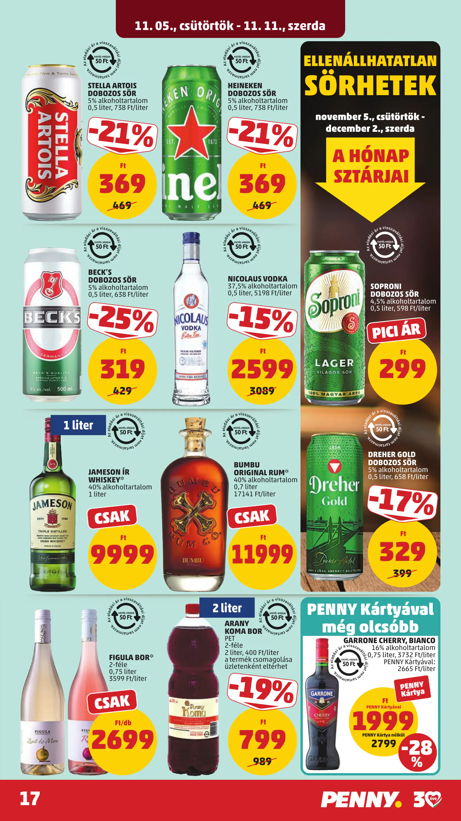 Penny Market 45. heti reklámújság, 21. oldal (nov. 5–8.)