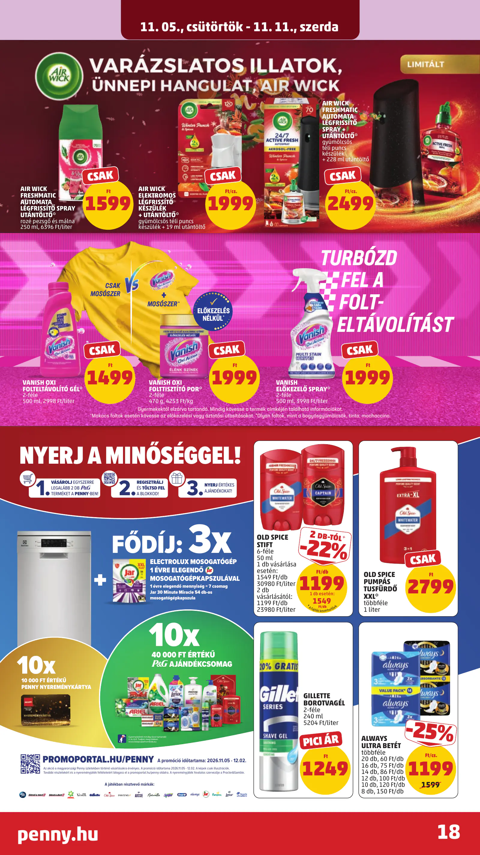 Penny Market 45. heti reklámújság, 22. oldal (nov. 5–8.)