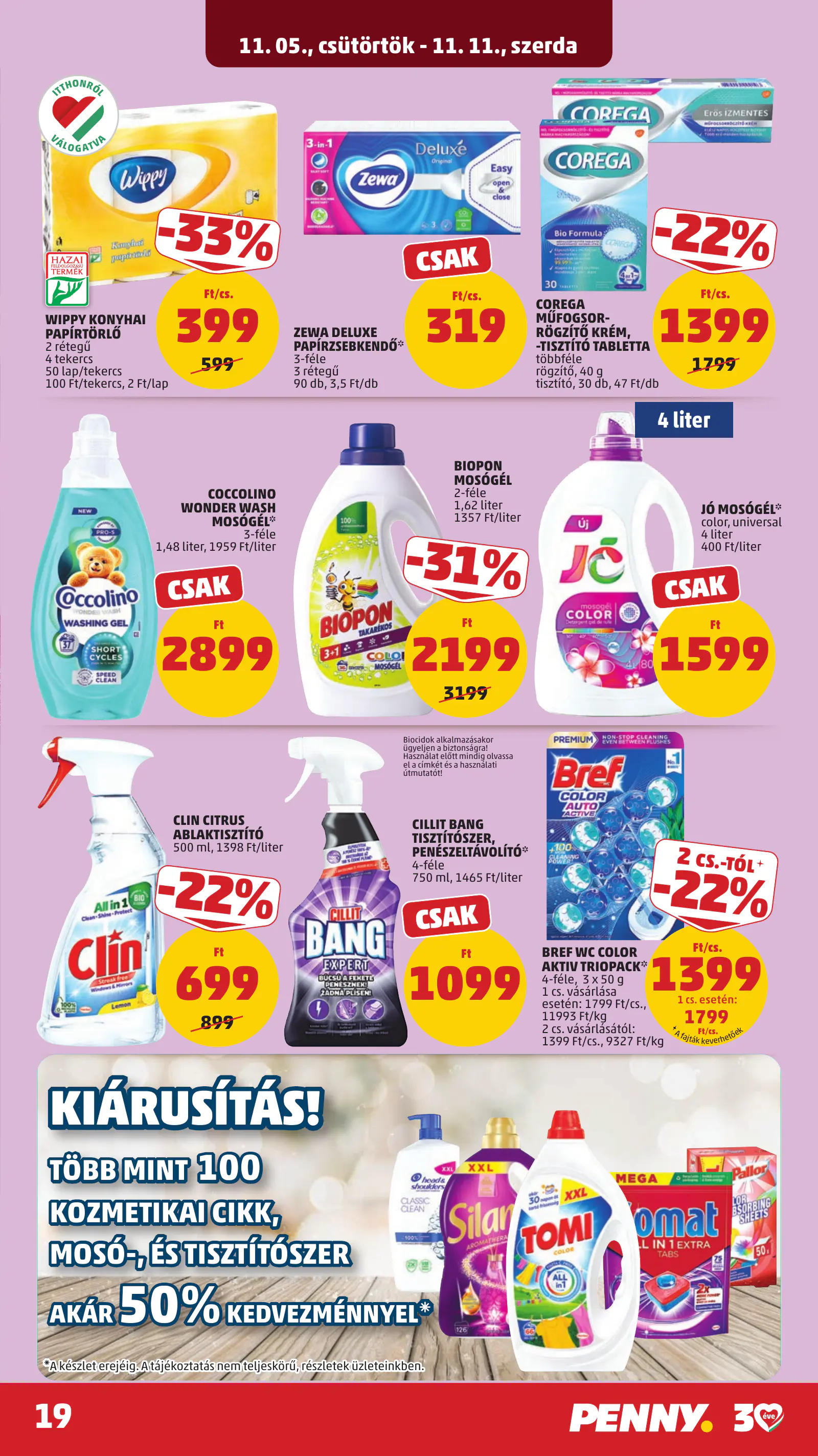 Penny Market 45. heti reklámújság, 23. oldal (nov. 5–8.)