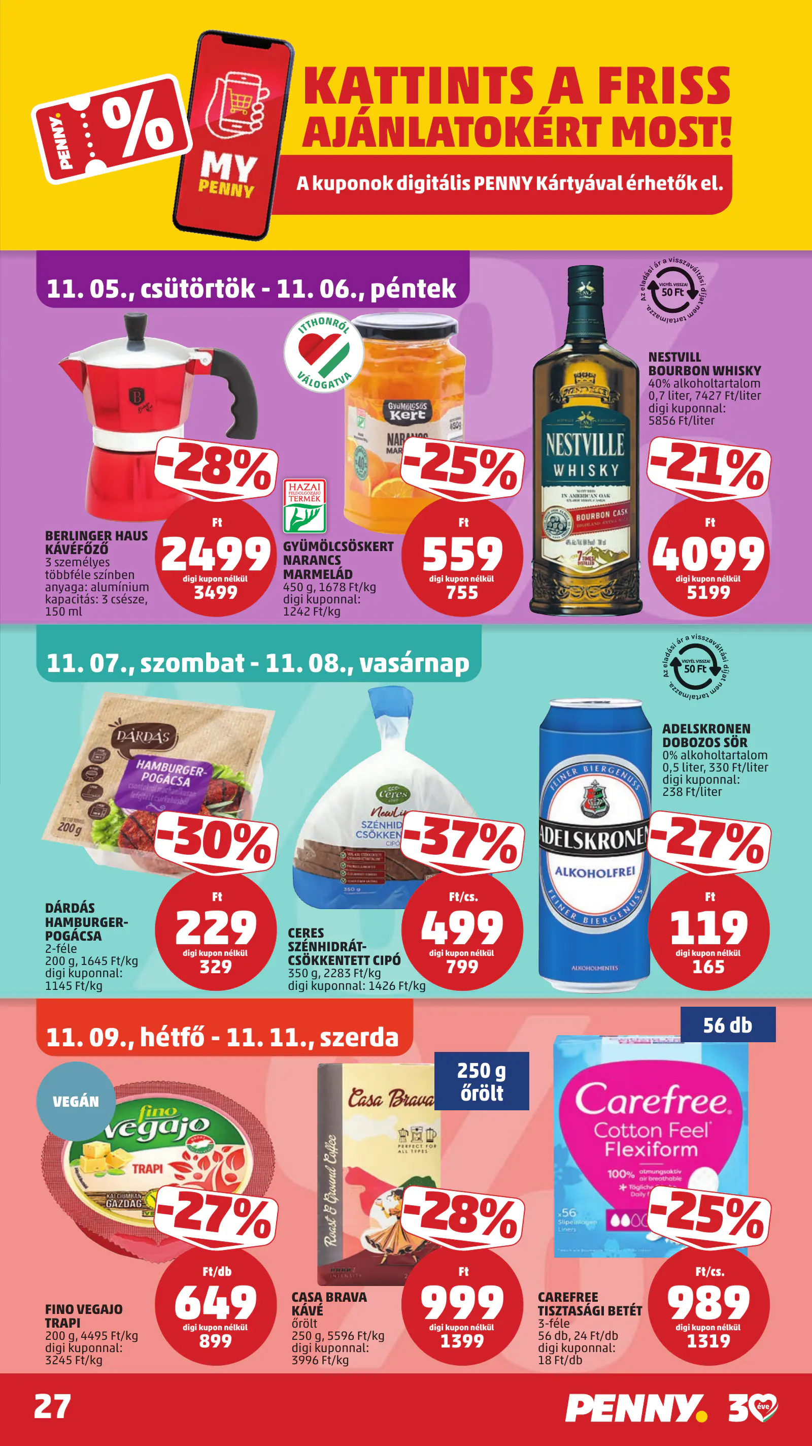 Penny Market 45. heti reklámújság, 31. oldal (nov. 5–8.)