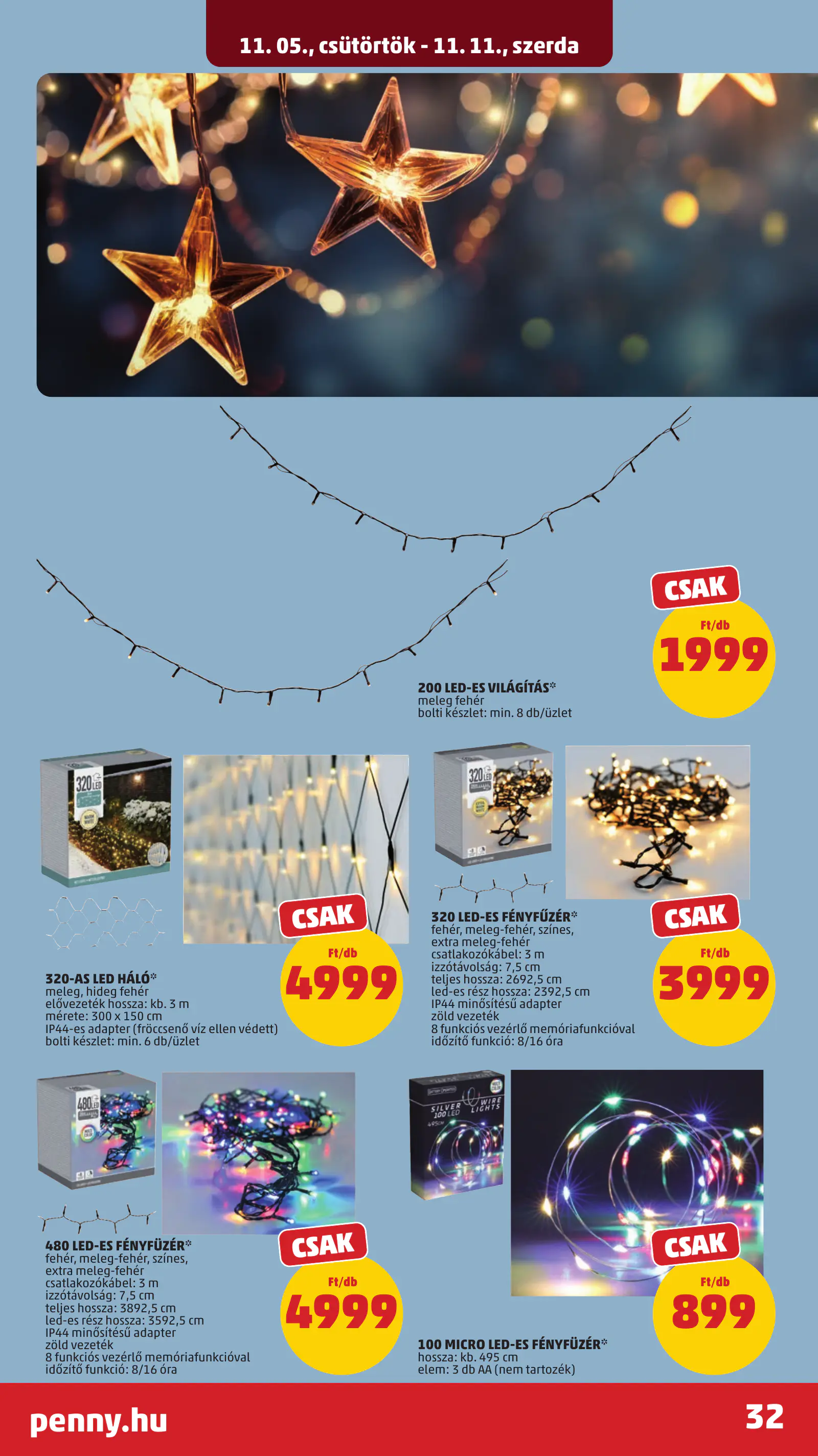 Penny Market 45. heti reklámújság, 36. oldal (nov. 5–8.)