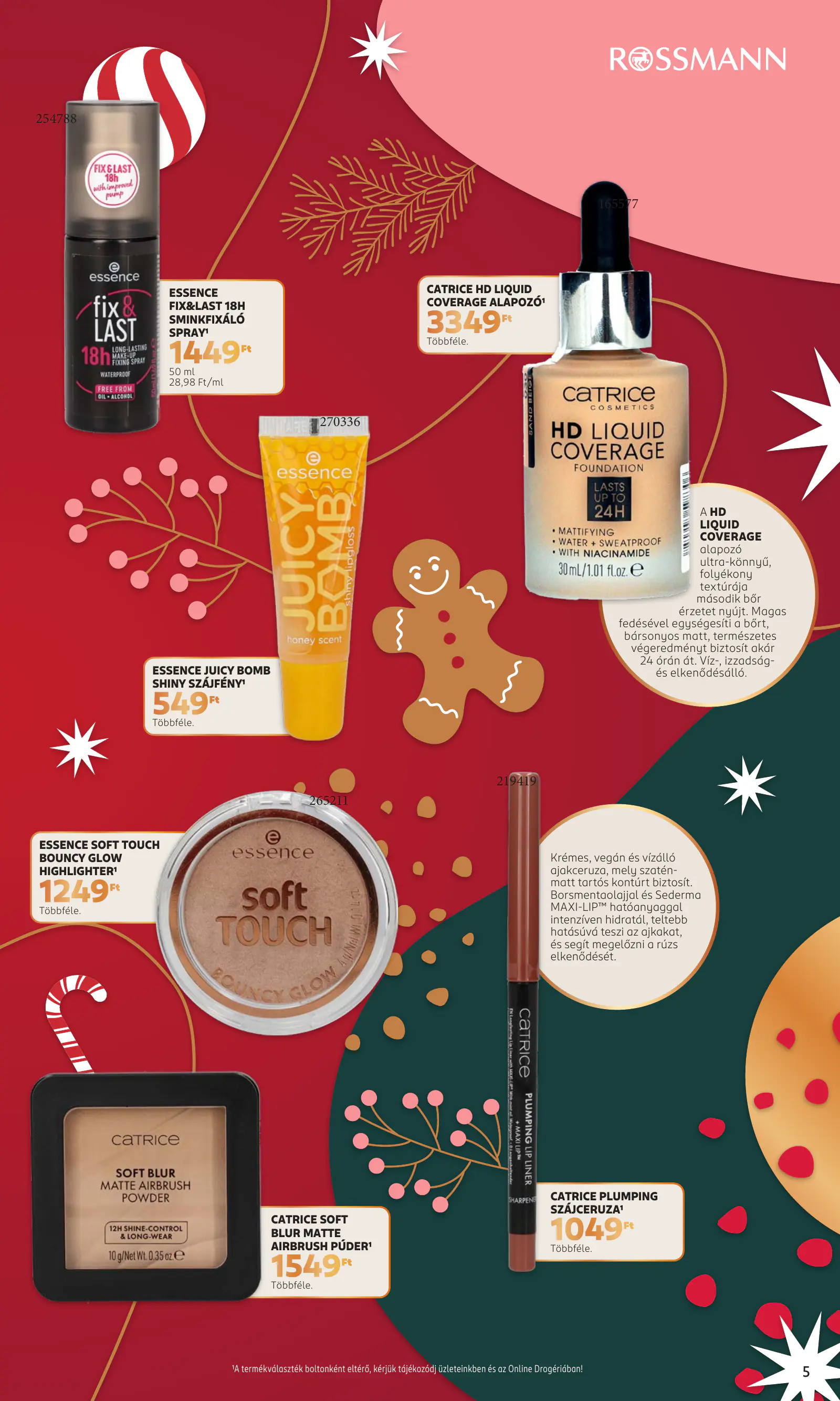 Rossmann Karácsonyi Beauty magazin, 7. oldal (nov. 2. – dec. 31.)