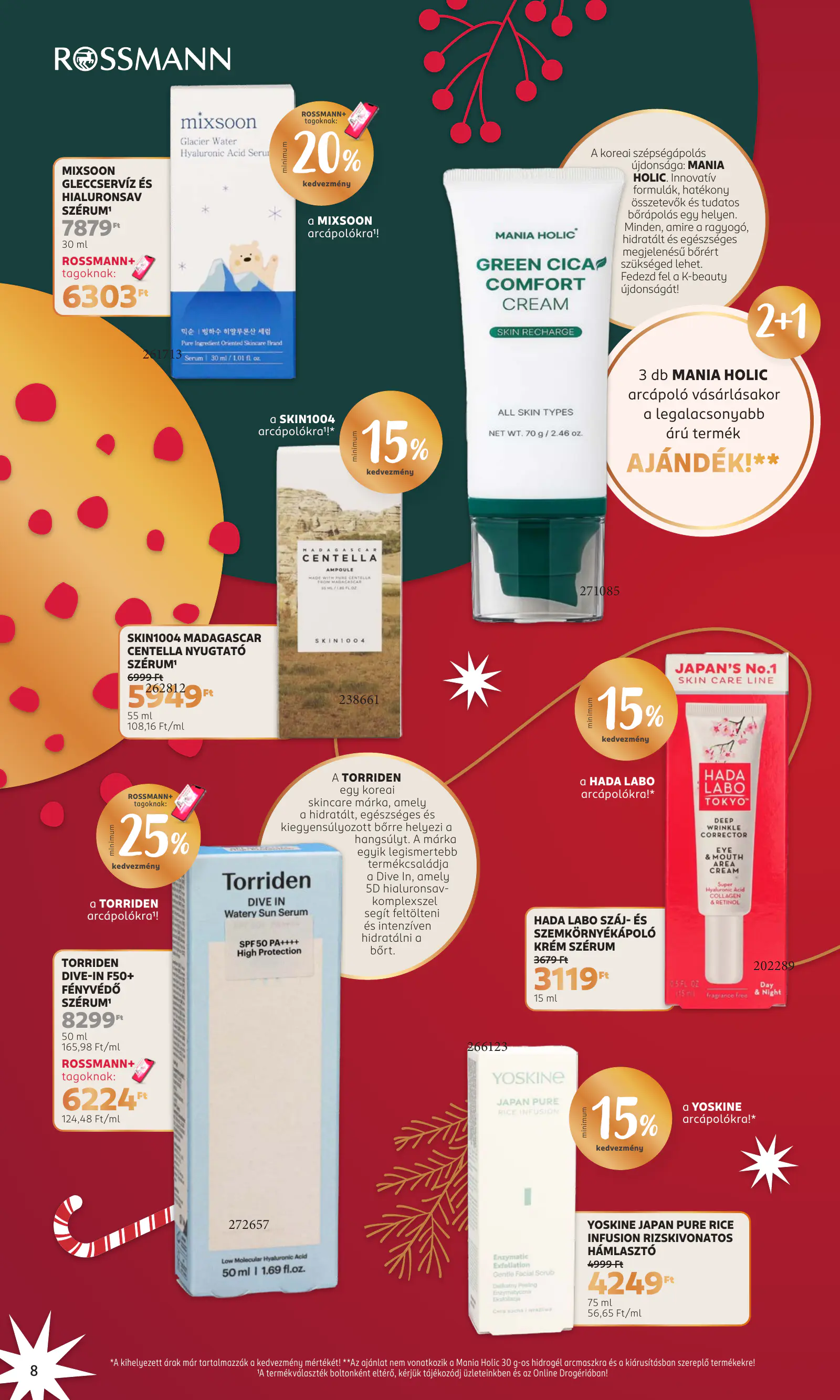 Rossmann Karácsonyi Beauty magazin, 10. oldal (nov. 2. – dec. 31.)