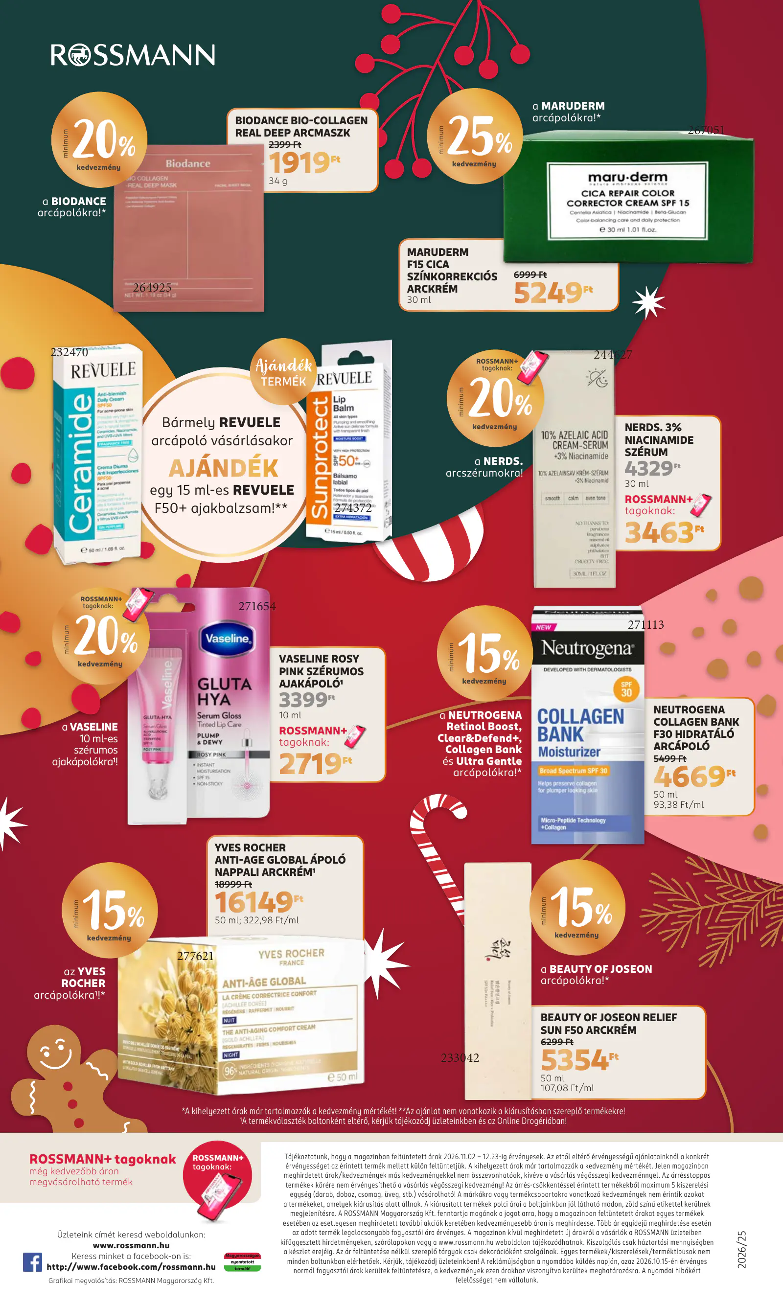 Rossmann Karácsonyi Beauty magazin, 16. oldal (nov. 2. – dec. 31.)