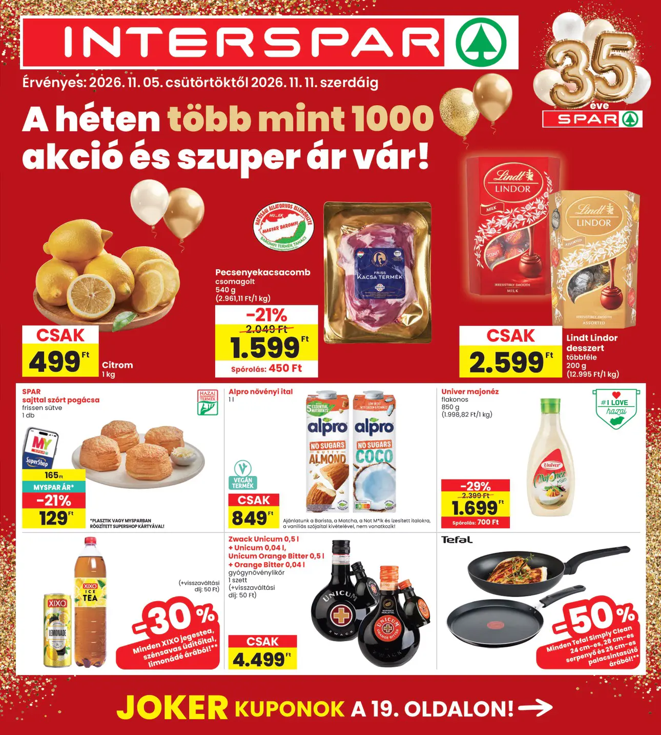 INTERSPAR szórólap, 1. oldal (nov. 5–11.)