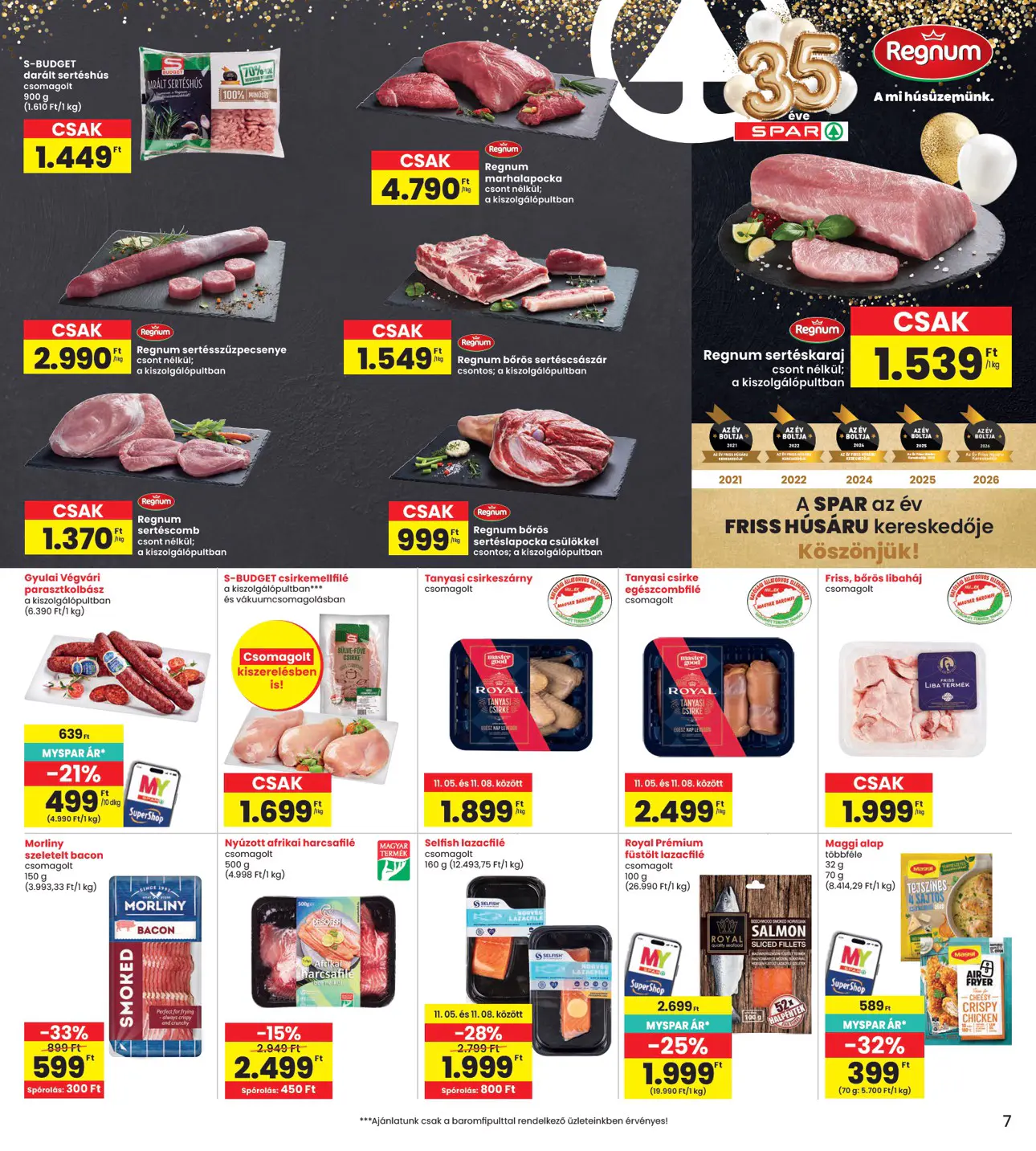 INTERSPAR szórólap, 7. oldal (nov. 5–11.)