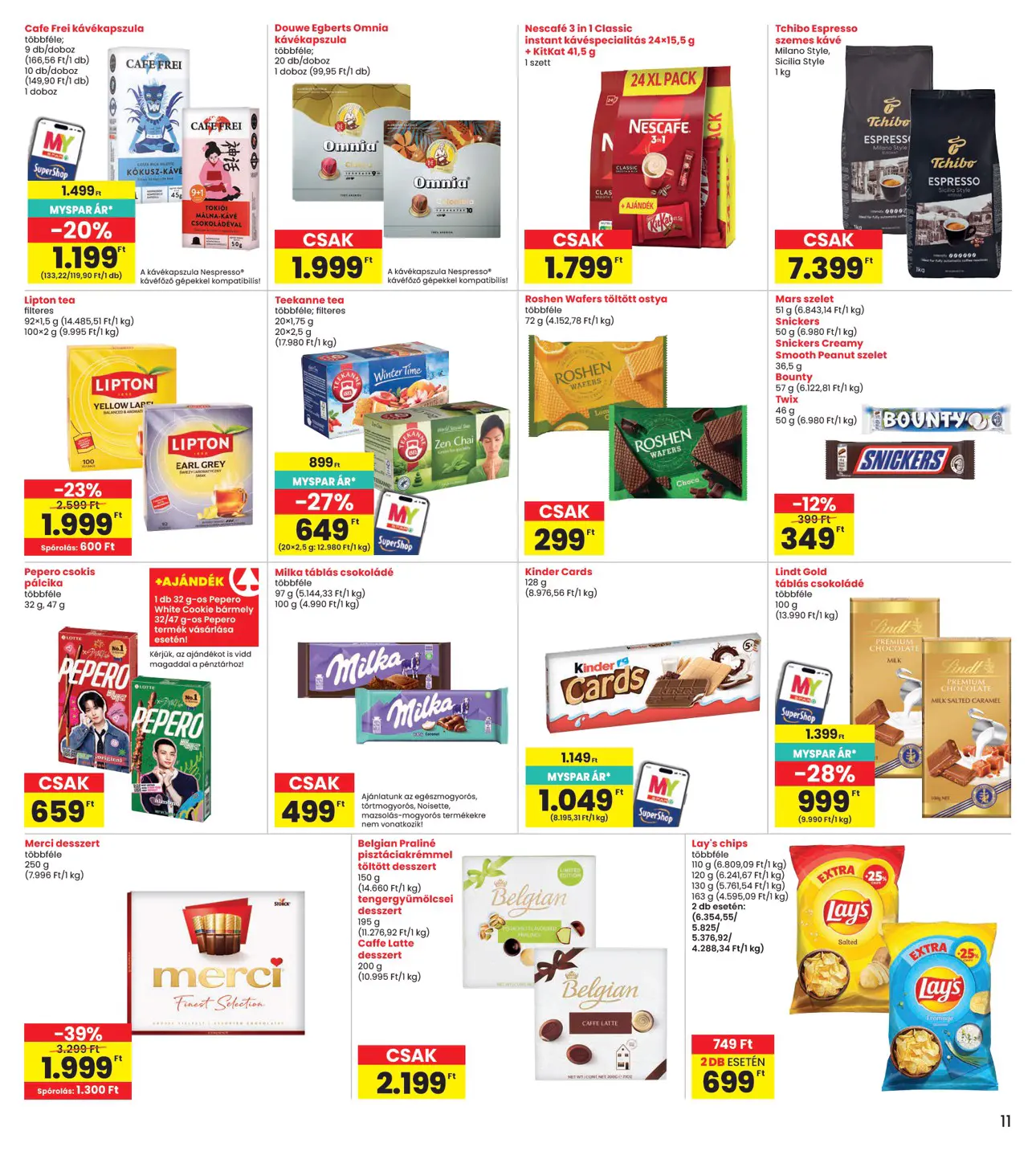 INTERSPAR szórólap, 11. oldal (nov. 5–11.)