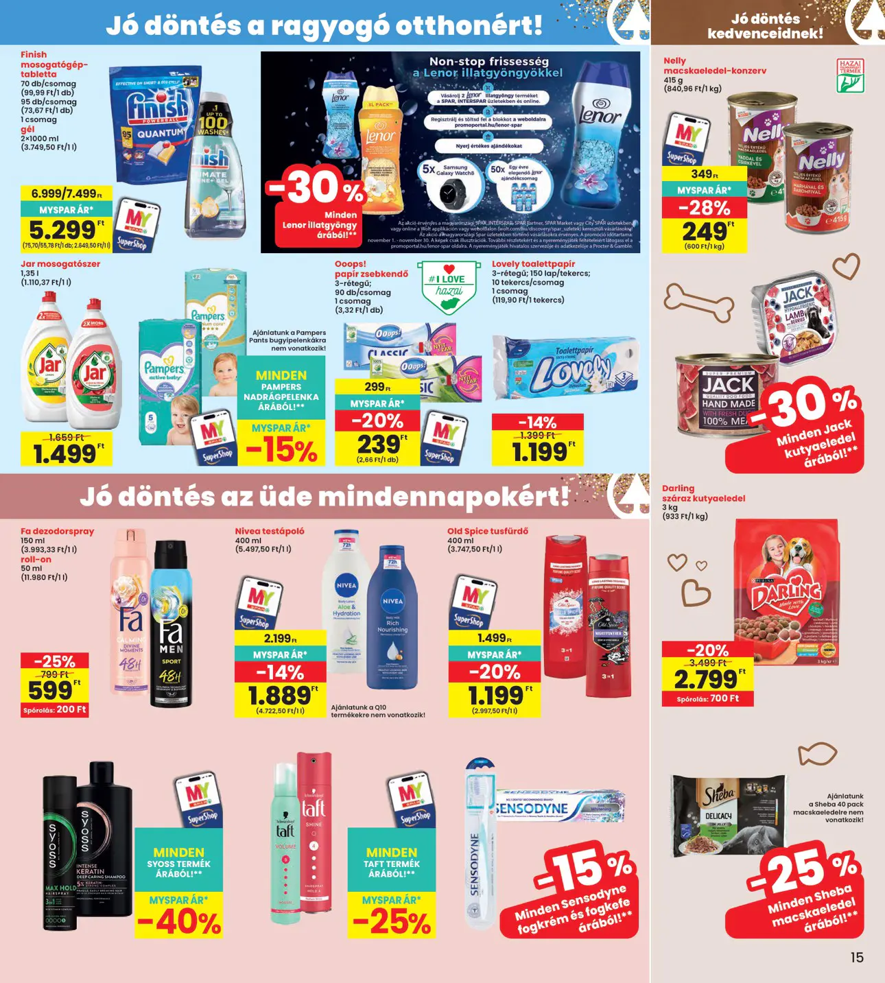 INTERSPAR szórólap, 15. oldal (nov. 5–11.)