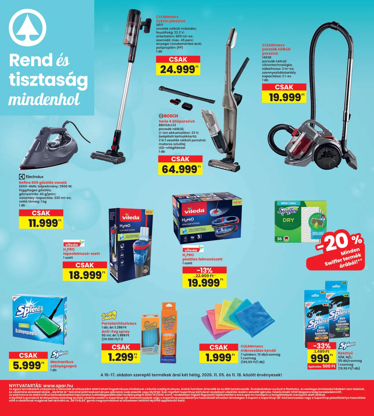 INTERSPAR szórólap, 16. oldal (nov. 5–11.)