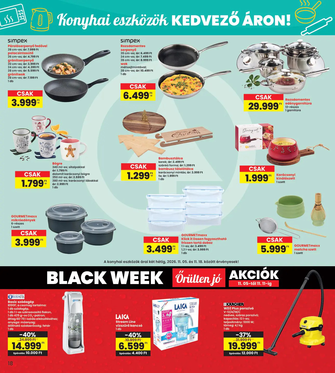 INTERSPAR szórólap, 18. oldal (nov. 5–11.)