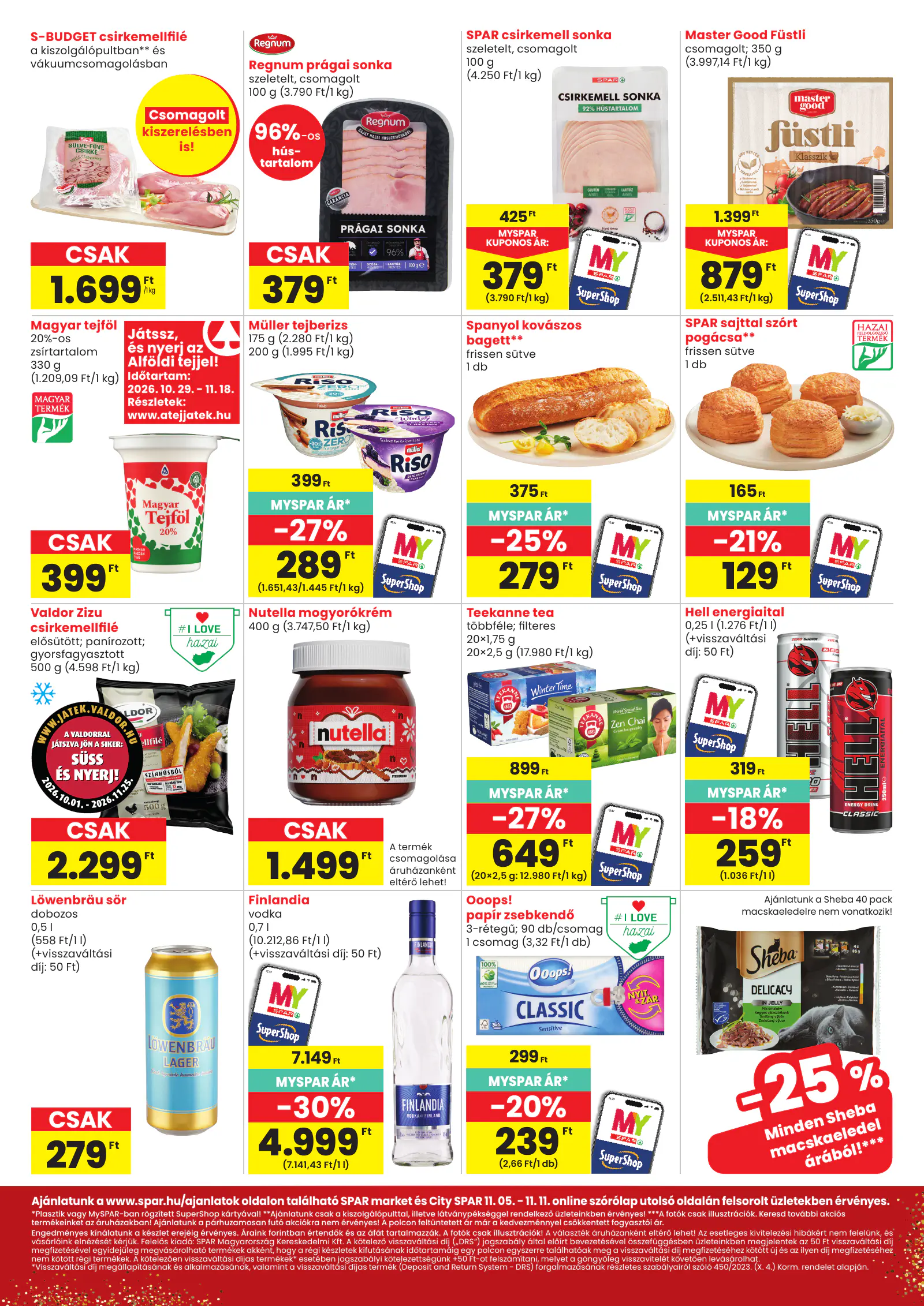 Spar market és City SPAR, 2. oldal (nov. 5–11.)