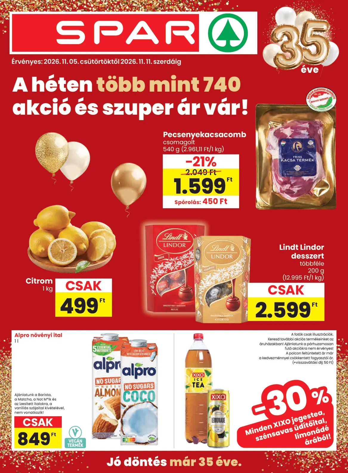 Spar szórólap, 1. oldal (nov. 5–11.)