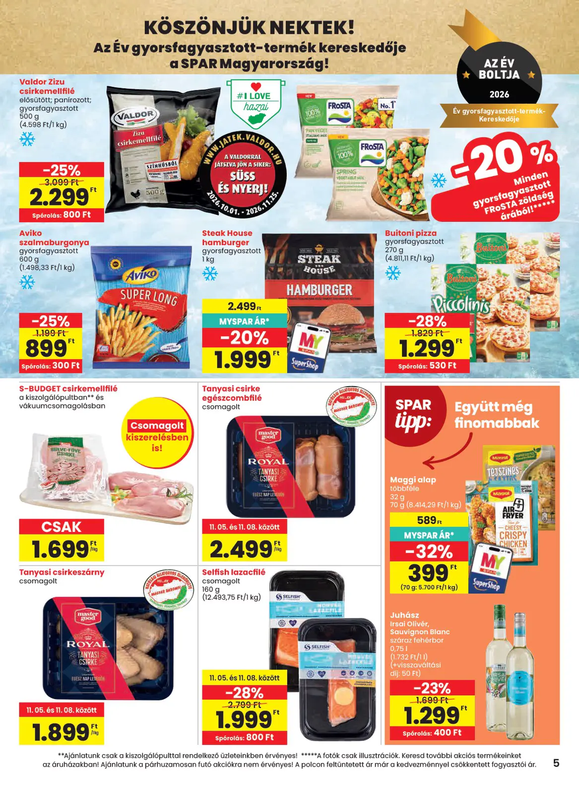Spar szórólap, 5. oldal (nov. 5–11.)