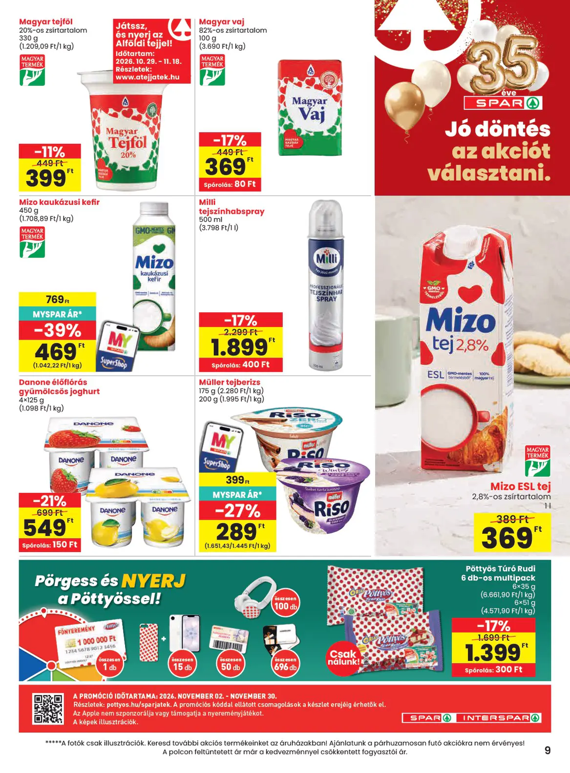 Spar szórólap, 9. oldal (nov. 5–11.)