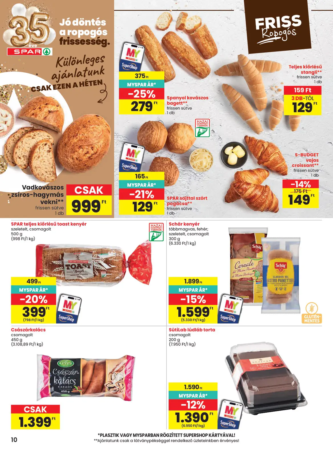 Spar szórólap, 10. oldal (nov. 5–11.)