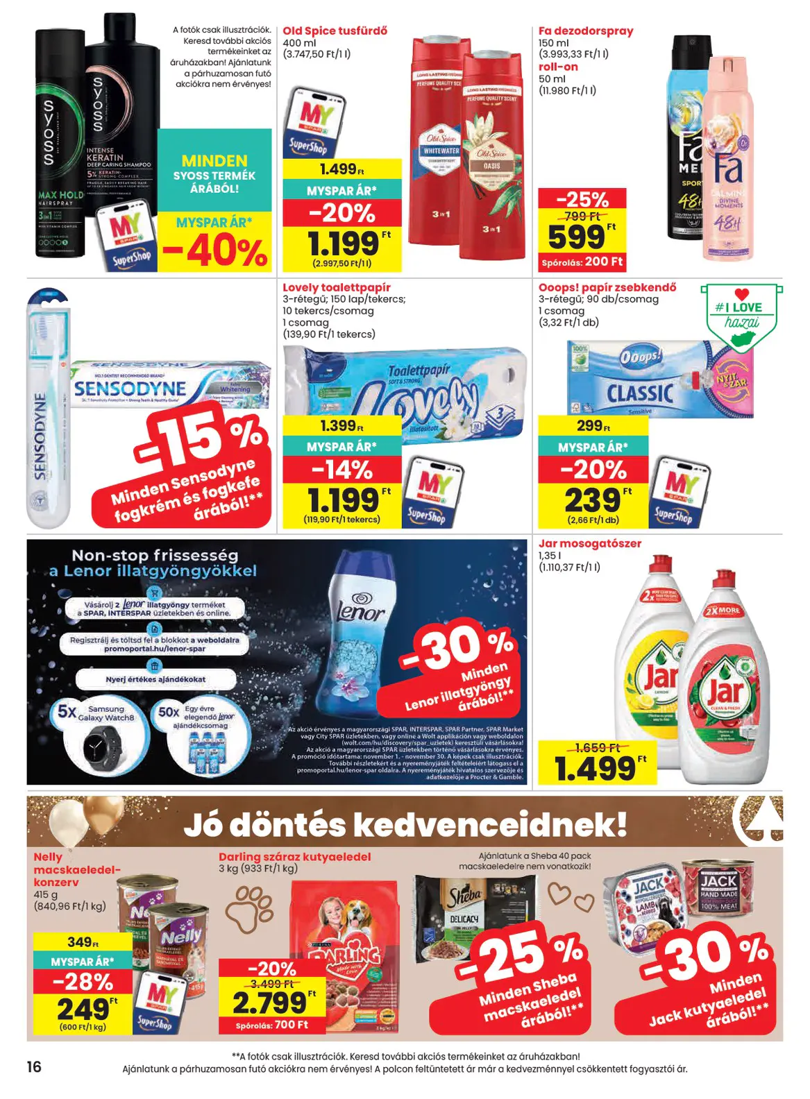 Spar szórólap, 16. oldal (nov. 5–11.)