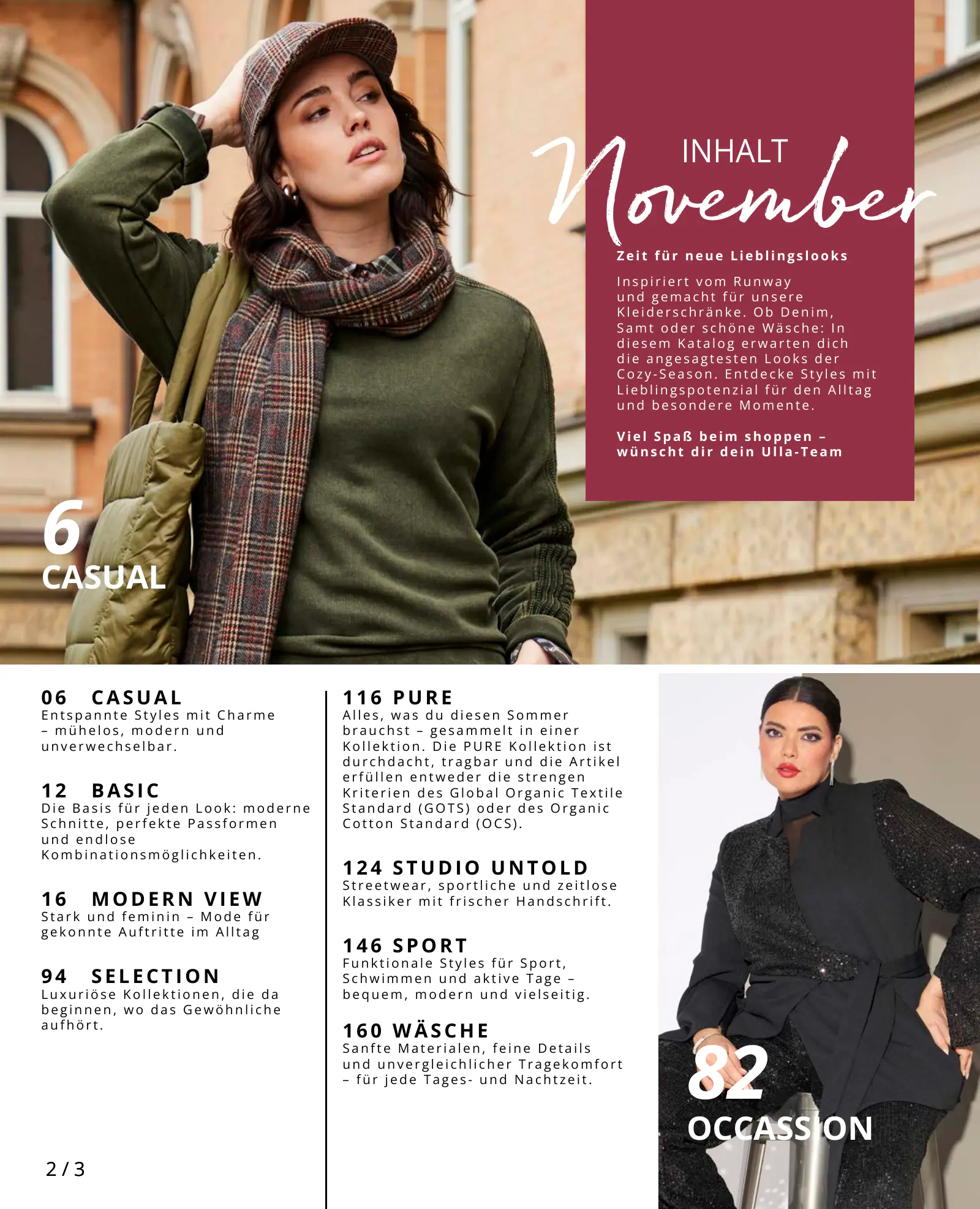 Ulla Popken Katalog November 2026, 2. oldal (nov. 2–11.)
