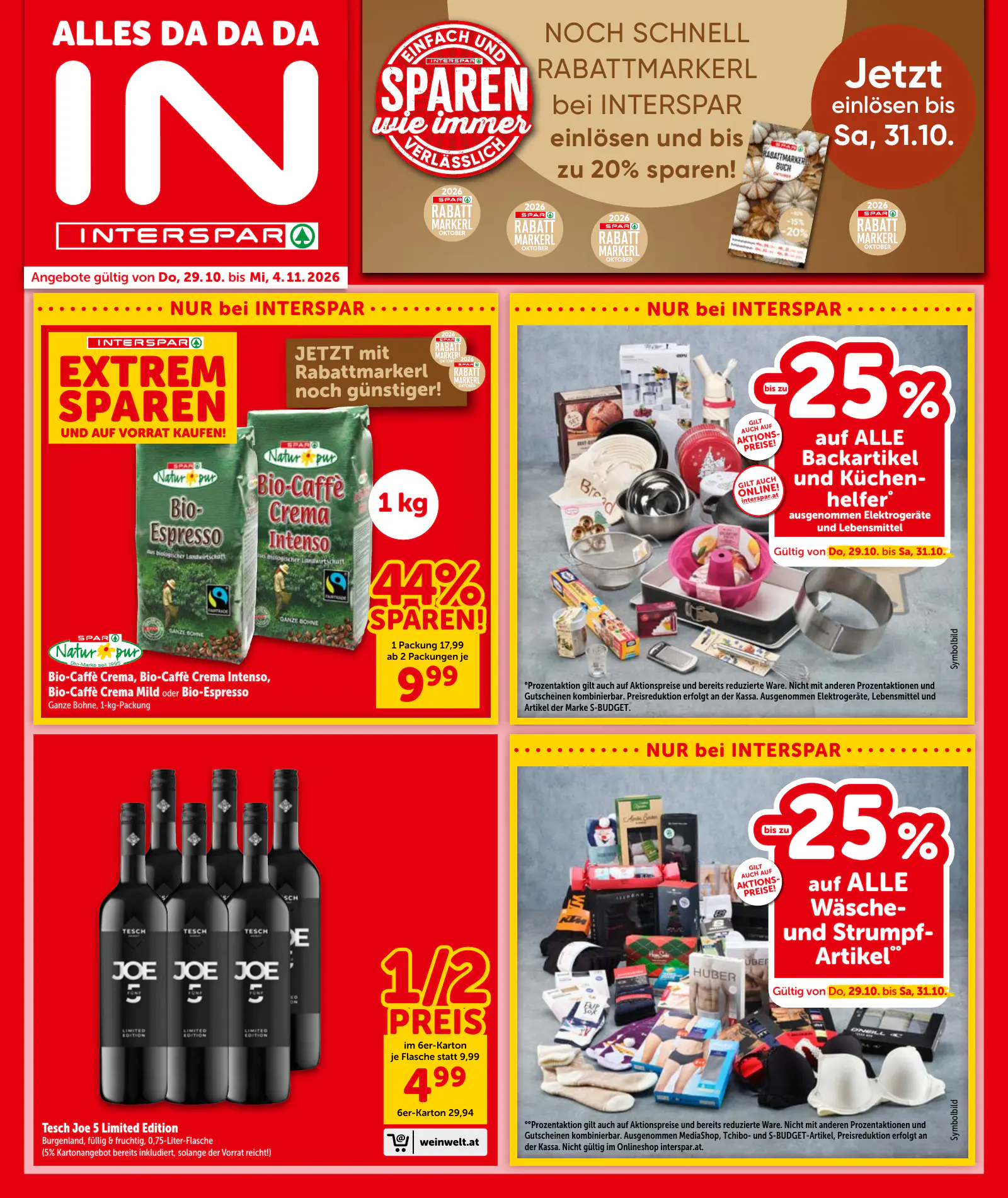 Interspar Ausztria akciós újság, 1. oldal (2027. jan. 9-étől)