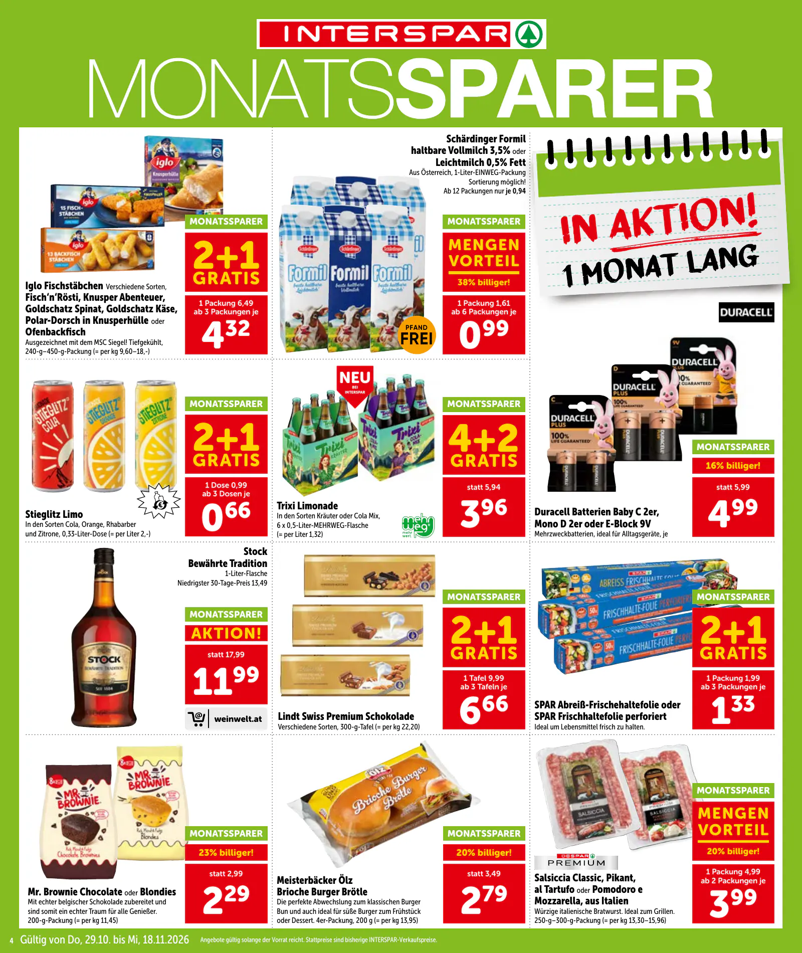 Interspar Ausztria akciós újság, 4. oldal (2027. jan. 9-étől)